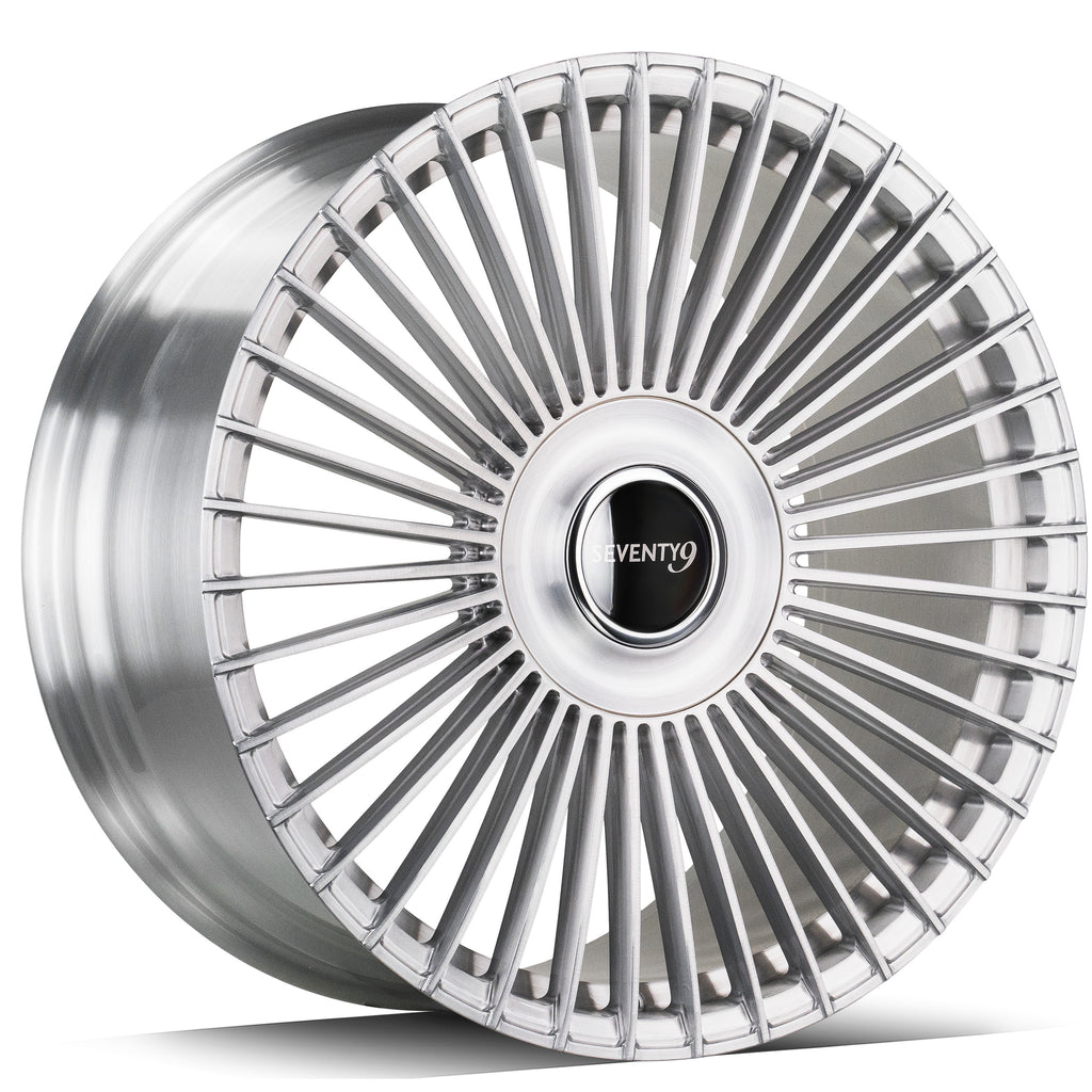 Cerchio in Lega 79Wheels Seventy9 MF.2 21x9 ET su misura 5x112 Silver Lucido BS