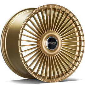 Cerchio in Lega 79Wheels Seventy9 MF.2 21x10 ET su misura 5x112 Oro Opaco MGO
