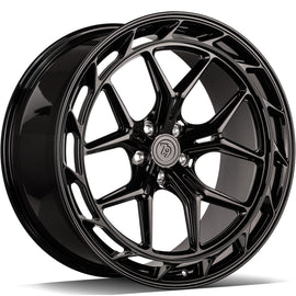 Cerchio in Lega 79Wheels Seventy9 MF.19 22x9.5 ET su misura 5x112 Nero Lucido BG