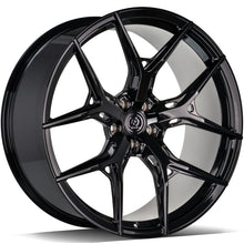 Carica l'immagine nel visualizzatore di Gallery, Cerchio in Lega 79Wheels Seventy9 MF.4 22x10 ET su misura 5x112 Nero Lucido BG