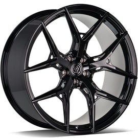 Cerchio in Lega 79Wheels Seventy9 MF.4 22x10 ET su misura 5x112 Nero Lucido BG