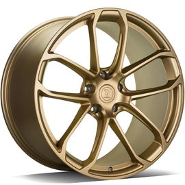 Cerchio in Lega 79Wheels Seventy9 MF.5 22x11.5 ET su misura 5x130 Oro Opaco MGO