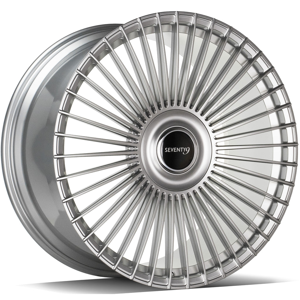 Cerchio in Lega 79Wheels Seventy9 MF.2 23x11.5 ET su misura 5x112 Silver Lucido S