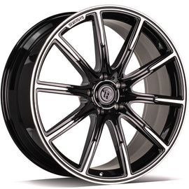 Cerchio in Lega 79Wheels Seventy9 MF.11 23x10 ET su misura 5x130 Nero Diamantato BFP
