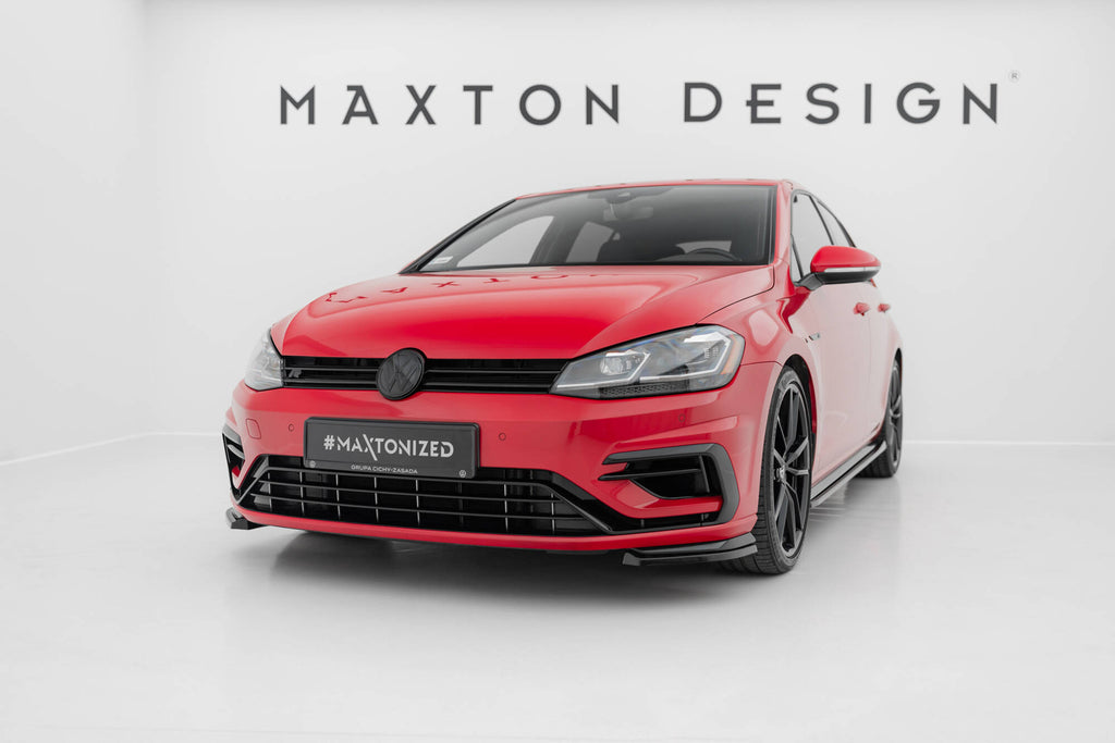 Splitter Laterali Anteriori compatibili con Volkswagen Golf R / R-Line Hatchback Mk7 Facelift (2016-2020)