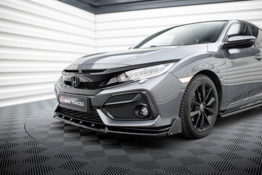 Flap anteriori neri opachi Honda Civic Sport Mk10