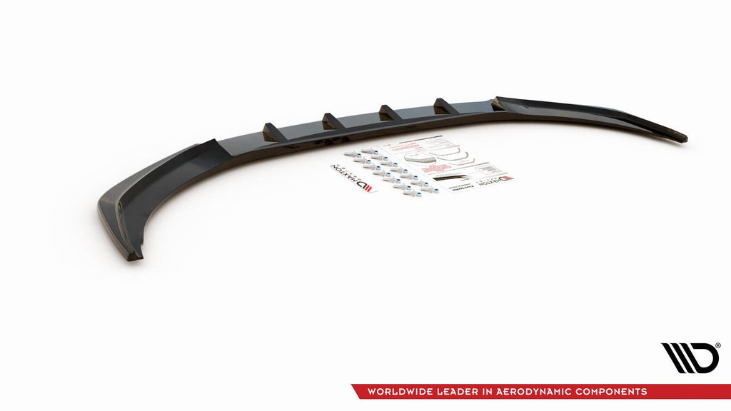Dettaglio splitter anteriore Audi A1 GB ABS nero lucido