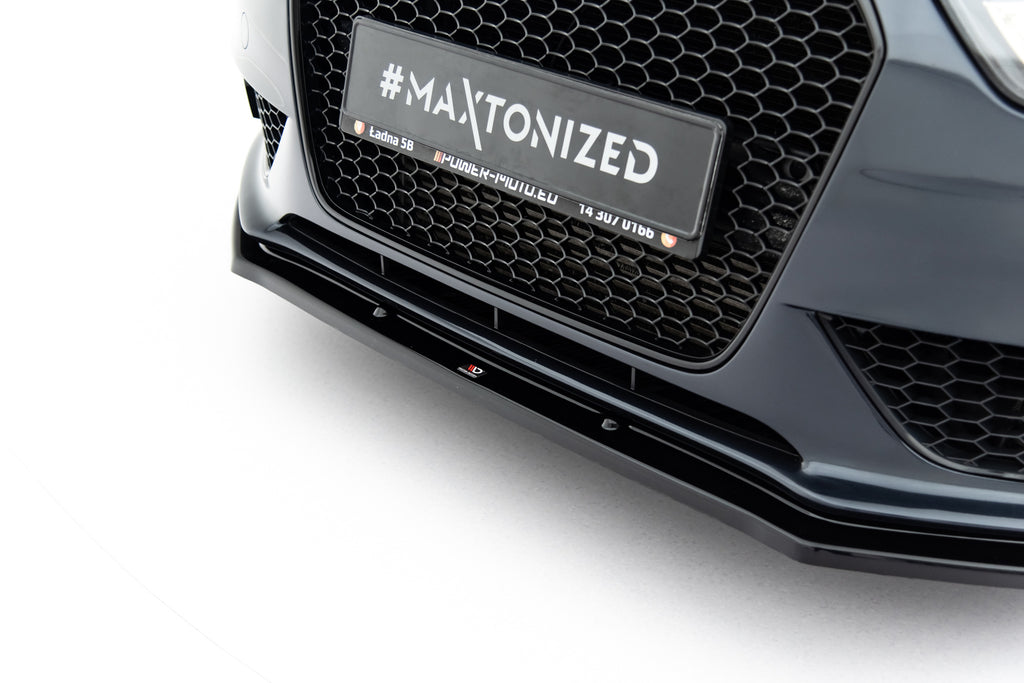 Lip Anteriore V.1 Audi A4 B8 FL Maxton Design 4