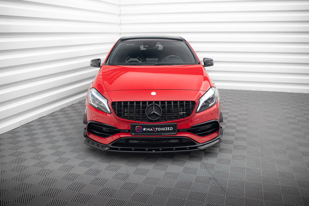 Lip Anteriore V.1 compatibile con Mercedes-Benz A45 Aero W176 Facelift (2015-2018)