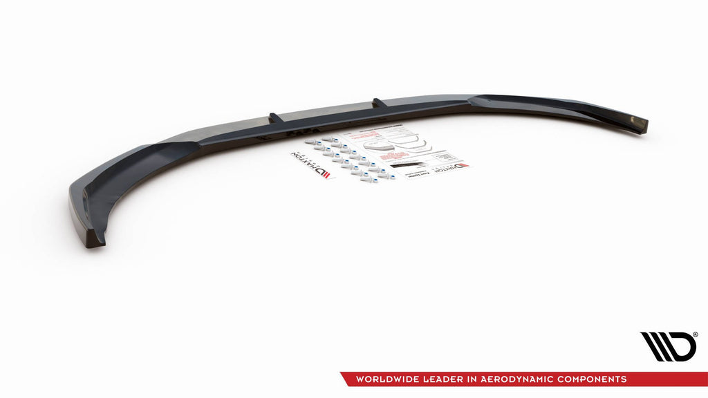 Dettaglio splitter anteriore V.2 Audi A1 GB ABS nero lucido