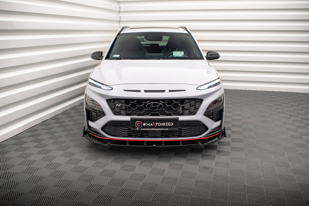Lip Anteriore V.2 con flap Hyundai Kona N Mk1 montato