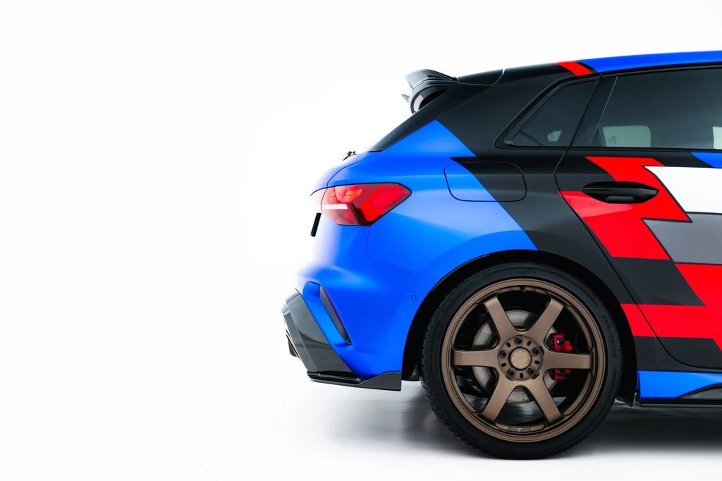 Fibra di Carbonio Prepreg Splitter Laterali Posteriori Audi RS3 Sportback 8Y Facelift