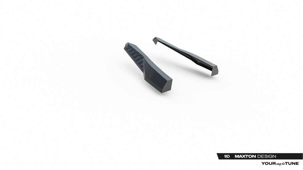 Splitter Laterali Posteriori in Fibra di Carbonio Prepreg Audi RSQ8 Mk1 Maxton Design