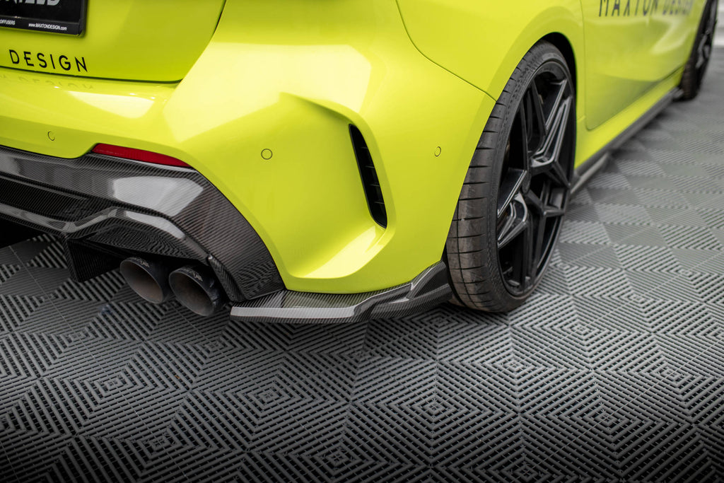Splitter Laterali Posteriori in Fibra di Carbonio Prepreg BMW Serie 1 M135i / 128ti / M-Pack F40