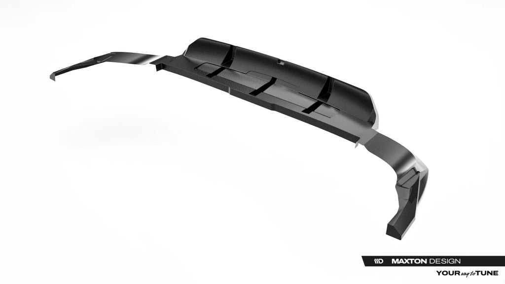 Fibra di Carbonio Prepreg Splitter Posteriore (con barre verticali) Audi RSQ8 Mk1 Facelift