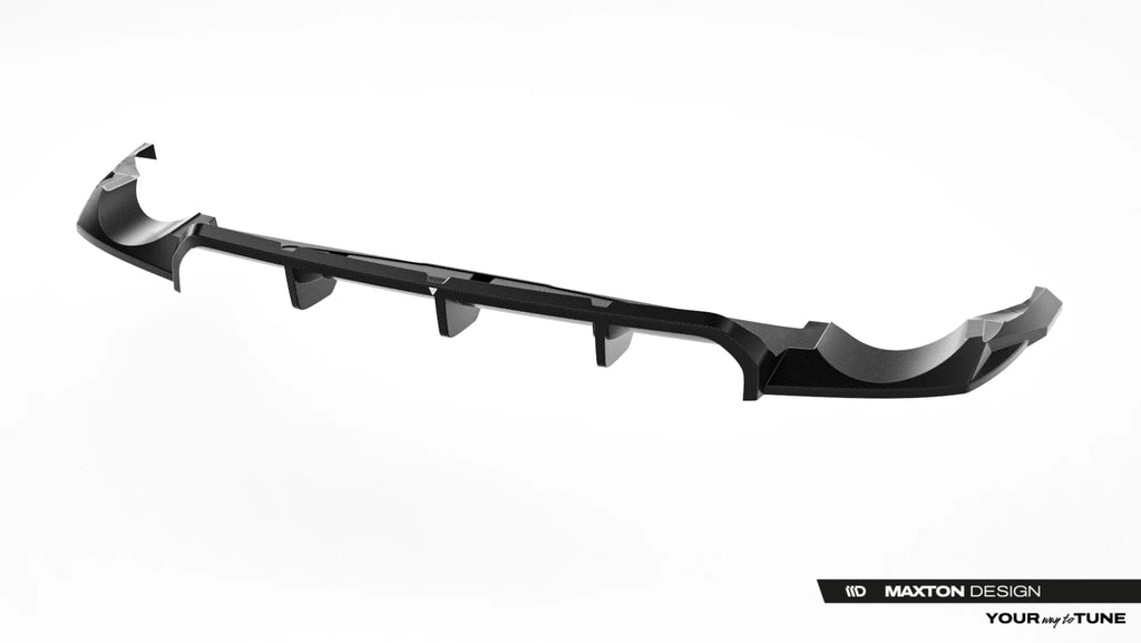 Fibra di Carbonio Prepreg Splitter Posteriore (con barre verticali) Audi RSQ8 Mk1 Facelift