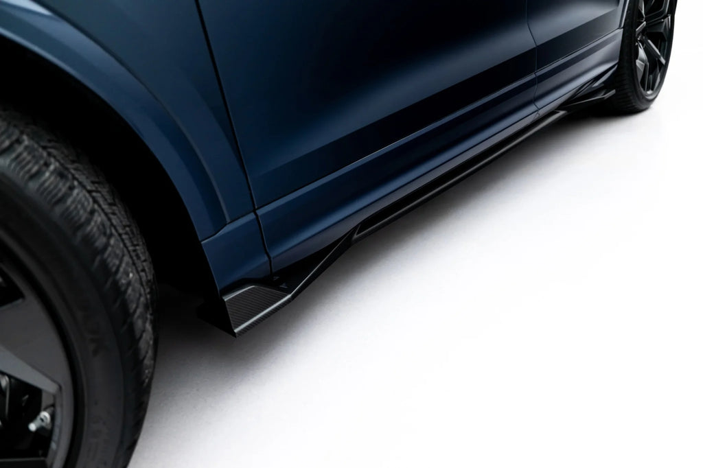 Fibra di Carbonio Prepreg Minigonne Audi RSQ8 Mk1 Facelift