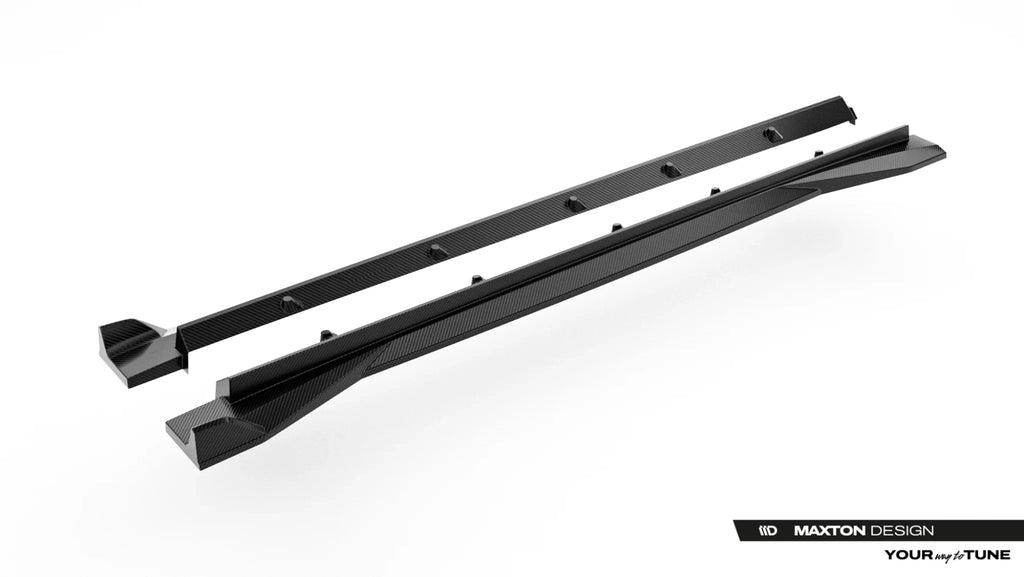 Fibra di Carbonio Prepreg Minigonne Audi RSQ8 Mk1 Facelift