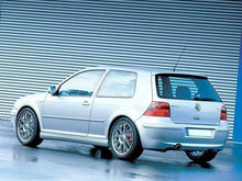 Carica l'immagine nel visualizzatore di Gallery, Estensione Paraurti Posteriore VW Golf Mk4 25th Anniversary Look (con foro scarico)