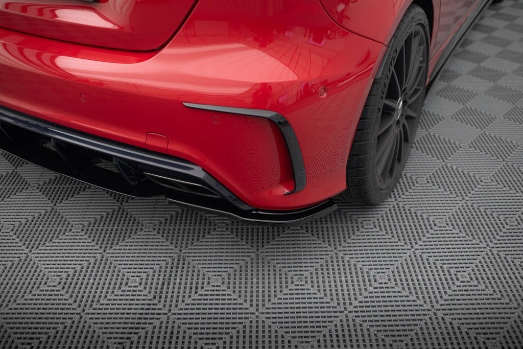 Splitter Laterali Posteriori compatibili con Mercedes-Benz A45 AMG / Aero W176 Facelift (2015-2018)