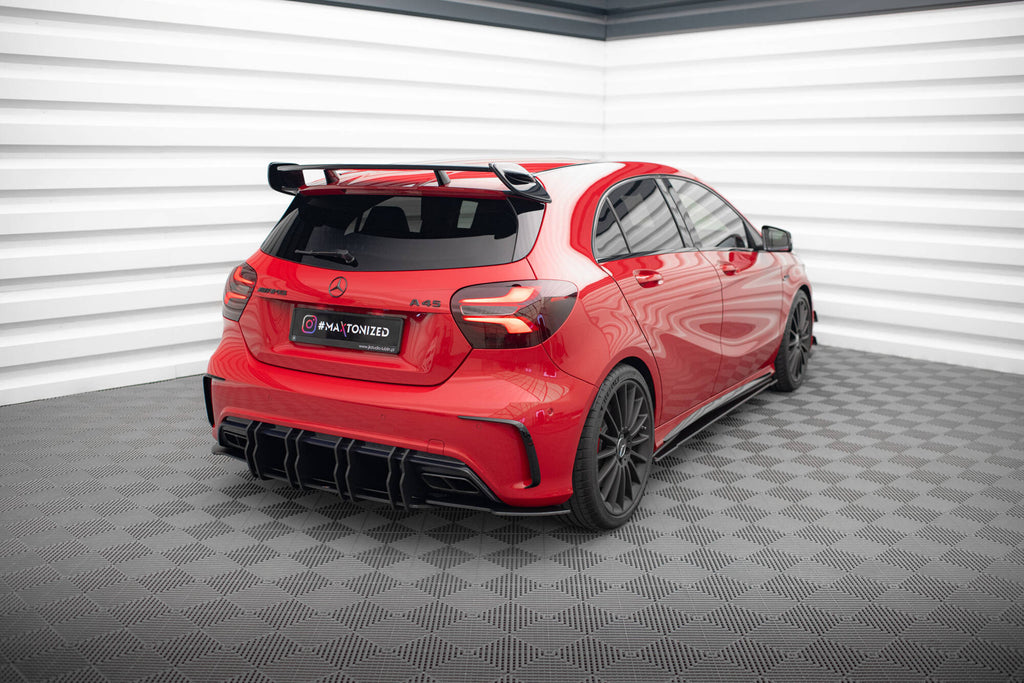Splitter Laterali Posteriori compatibili con Mercedes-Benz A45 AMG / Aero W176 Facelift (2015-2018)