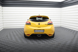 Splitter Laterali Posteriori compatibili con Renault Megane RS Mk3 (ABS nero lucido) (2010-2015)