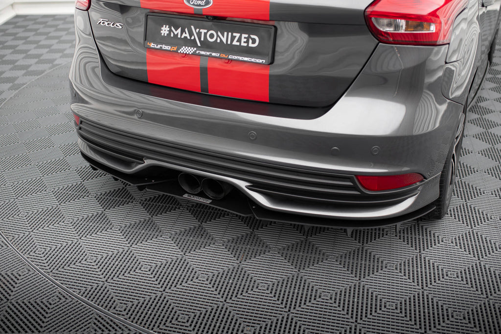 Diffusore Posteriore compatibile con Ford Focus ST Mk3 Facelift Diffuser FL (2015-2018)