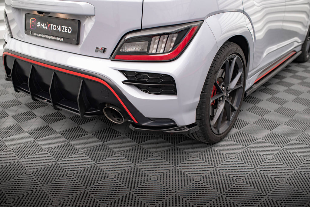 Splitter Laterali Posteriori V.1 Hyundai Kona N Mk1 vista posteriore