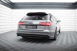 Splitter Laterali Posteriori V.1 compatibili con Audi A6 / S6 S-line C7 Facelift (2014-2017)