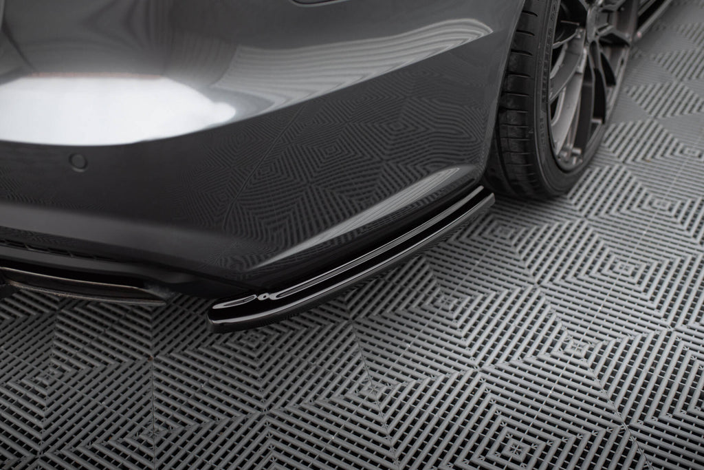 Splitter Laterali Posteriori V.1 compatibili con Audi A6 / S6 S-line C7 Facelift (2014-2017)