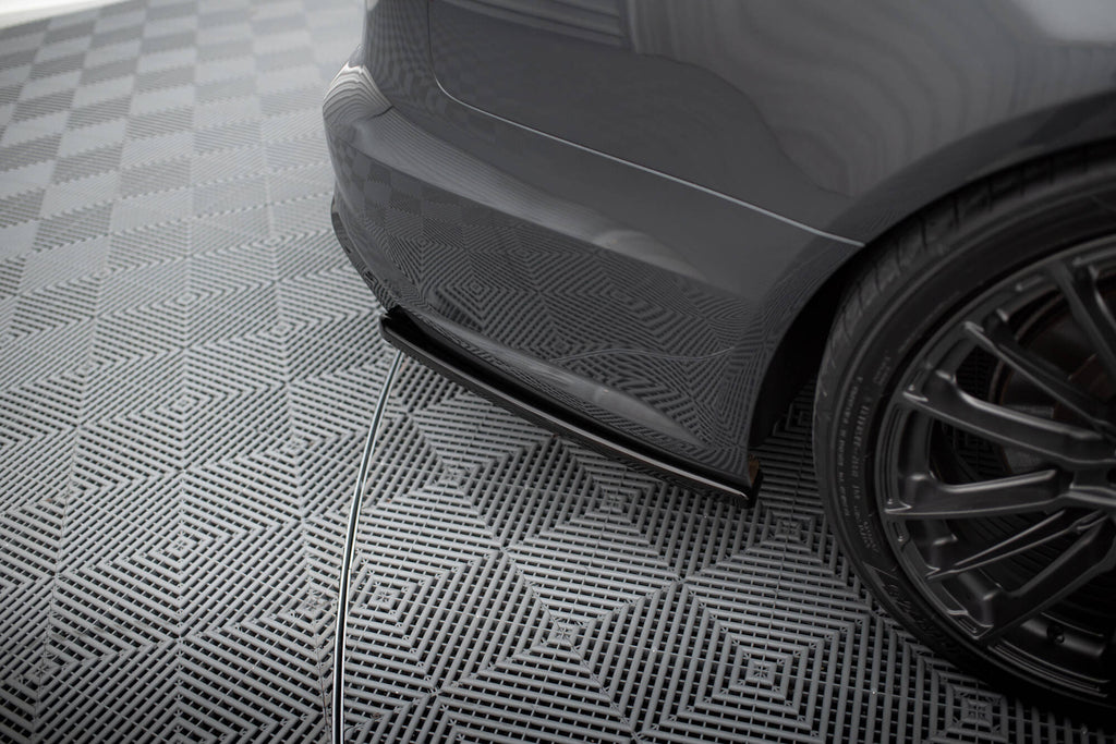Splitter Laterali Posteriori V.2 compatibili con Audi A6 / S6 S-line C7 Facelift (2014-2017)