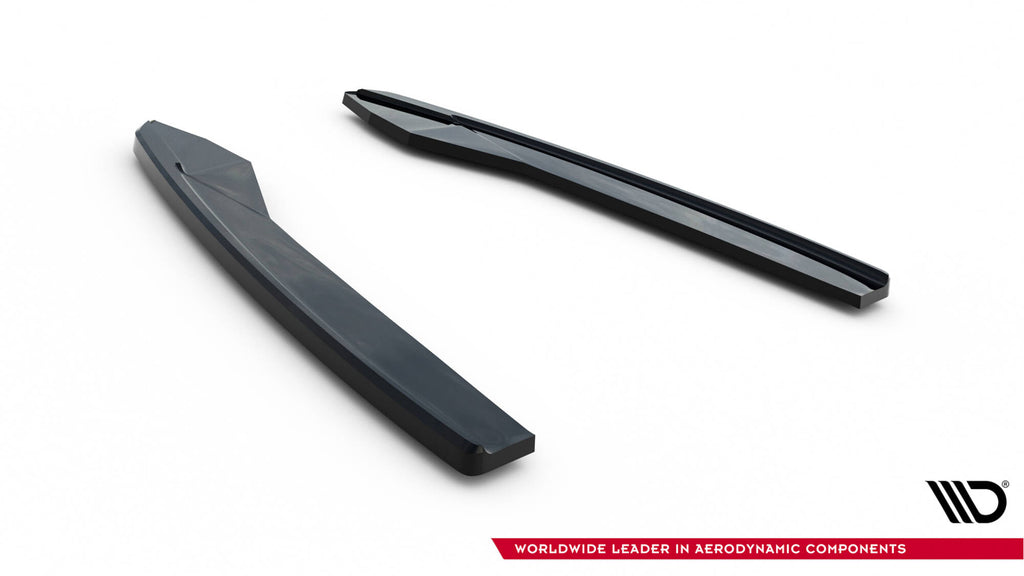 Splitter Laterali Posteriori V.2 compatibili con Audi A6 / S6 S-line C7 Facelift (2014-2017)