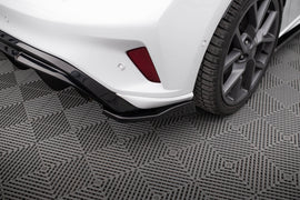 Splitter Laterali Posteriori V.3 (per diffusore posteriore V.3) compatibili con Ford Focus ST Hatchback Mk4 / Mk4 Facelift (2018-)