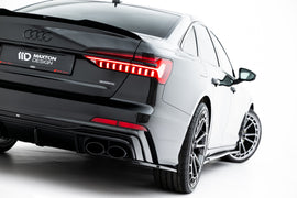 Splitter Laterali Posteriori compatibili con Audi A6 / S6 S-Line / C6 C8 / C8 Facelift (2018-)