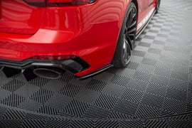 Splitter Laterali Posteriori compatibili con Audi RS4 B9 / B9 Facelift (2017-2024)