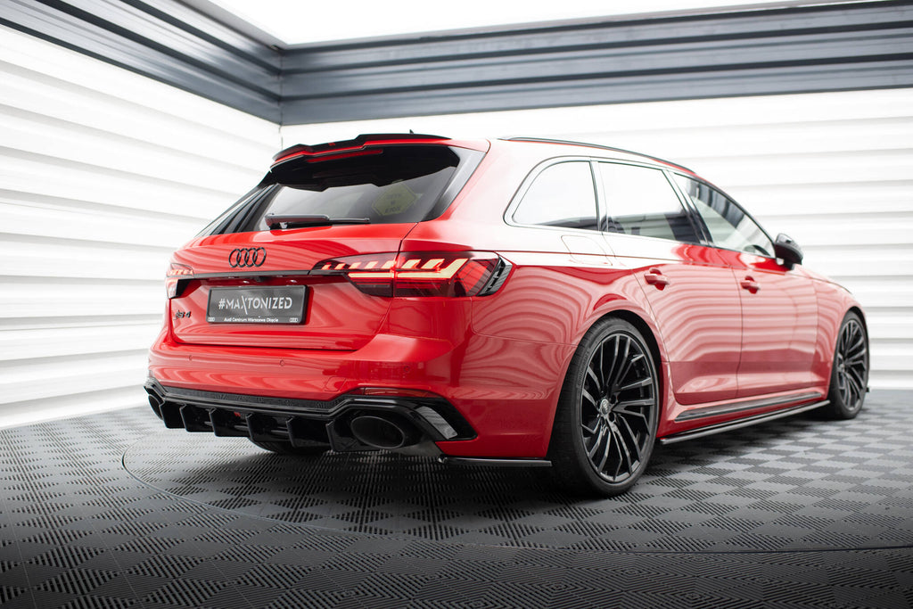 Splitter Laterali Posteriori compatibili con Audi RS4 B9 / B9 Facelift (2017-2024)