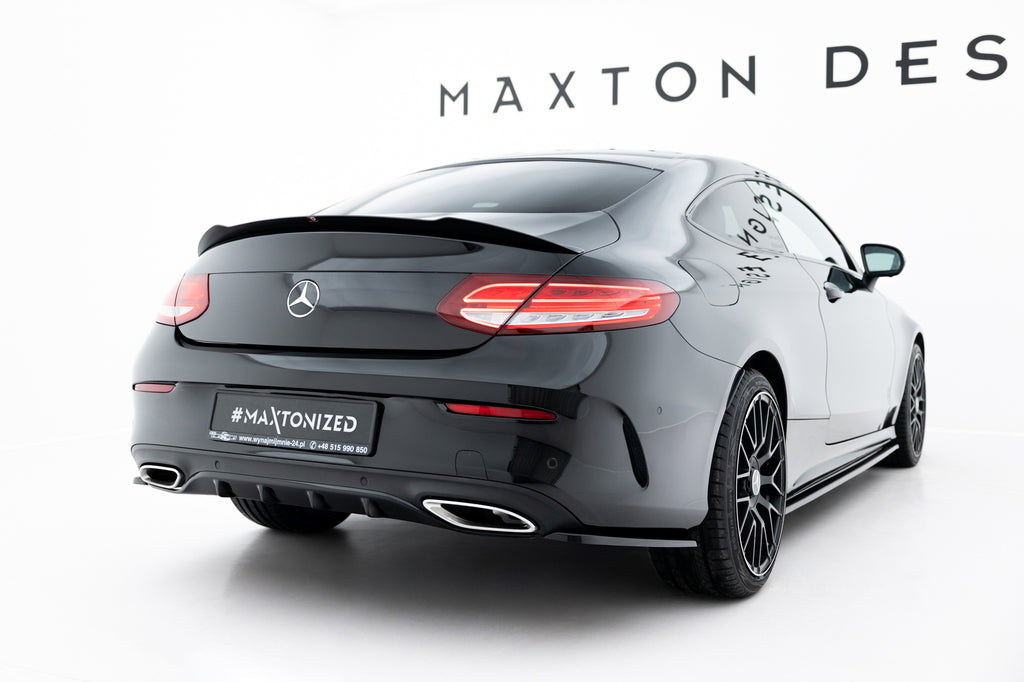 Splitter Laterali Posteriori compatibili con Mercedes-Benz Classe C AMG-Line Coupe C205 (2014-2018)