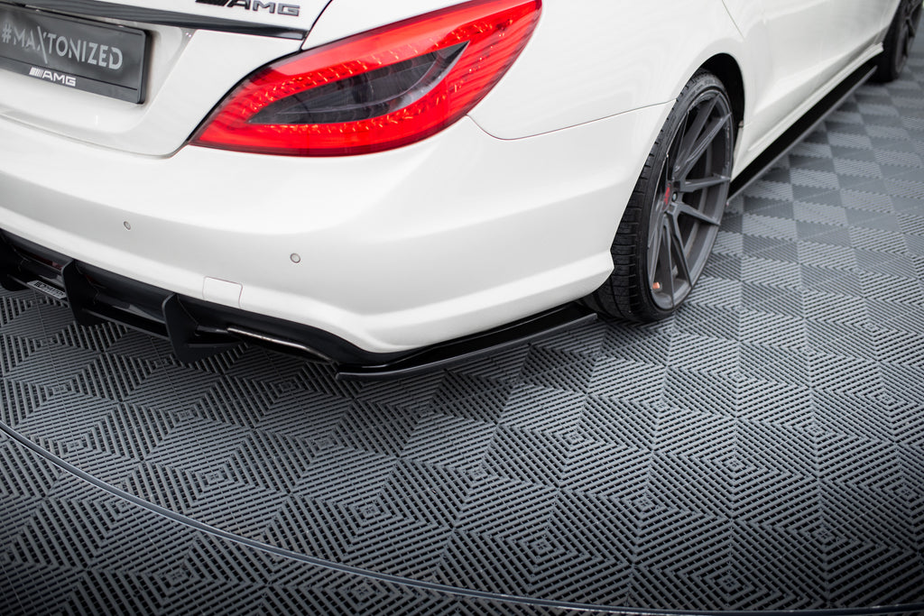 Splitter Laterali Posteriori compatibili con Mercedes-Benz CLS AMG-Line C218 (2011-2014)