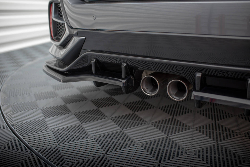Flap laterali posteriori neri opachi Honda Civic Mk10 Facelift