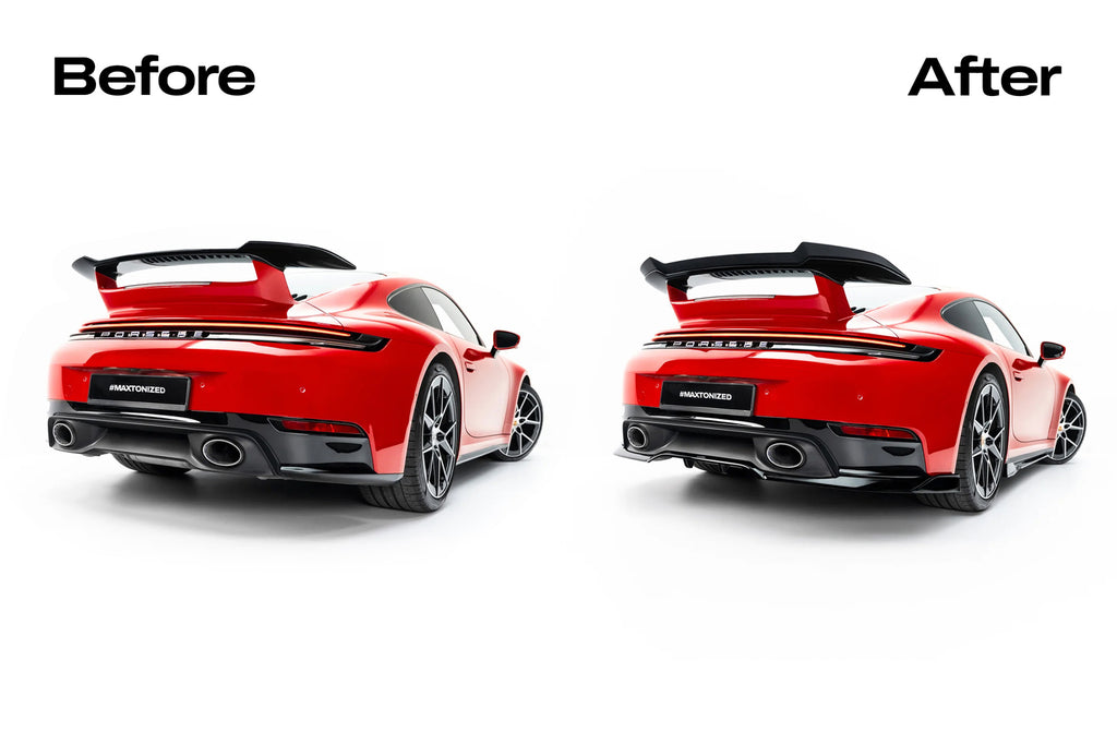 Splitter Posteriore Centrale Porsche 911 992 Facelift