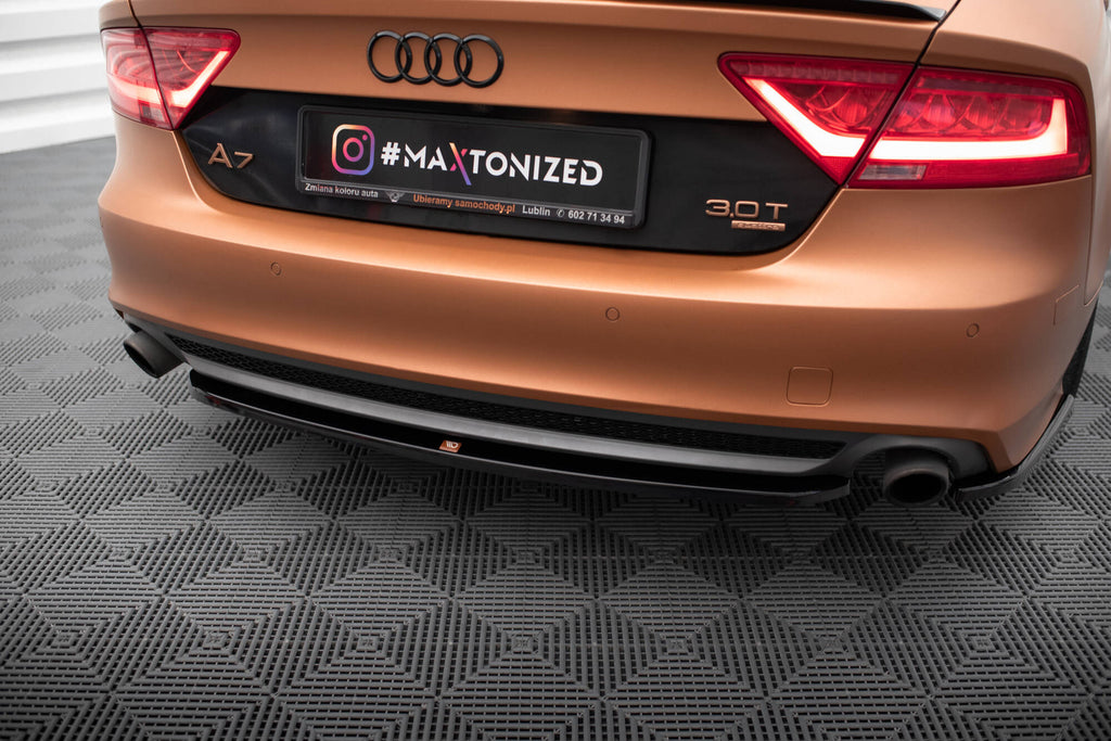 Splitter Posteriore Centrale Audi A7 S-Line C7 Maxton Design