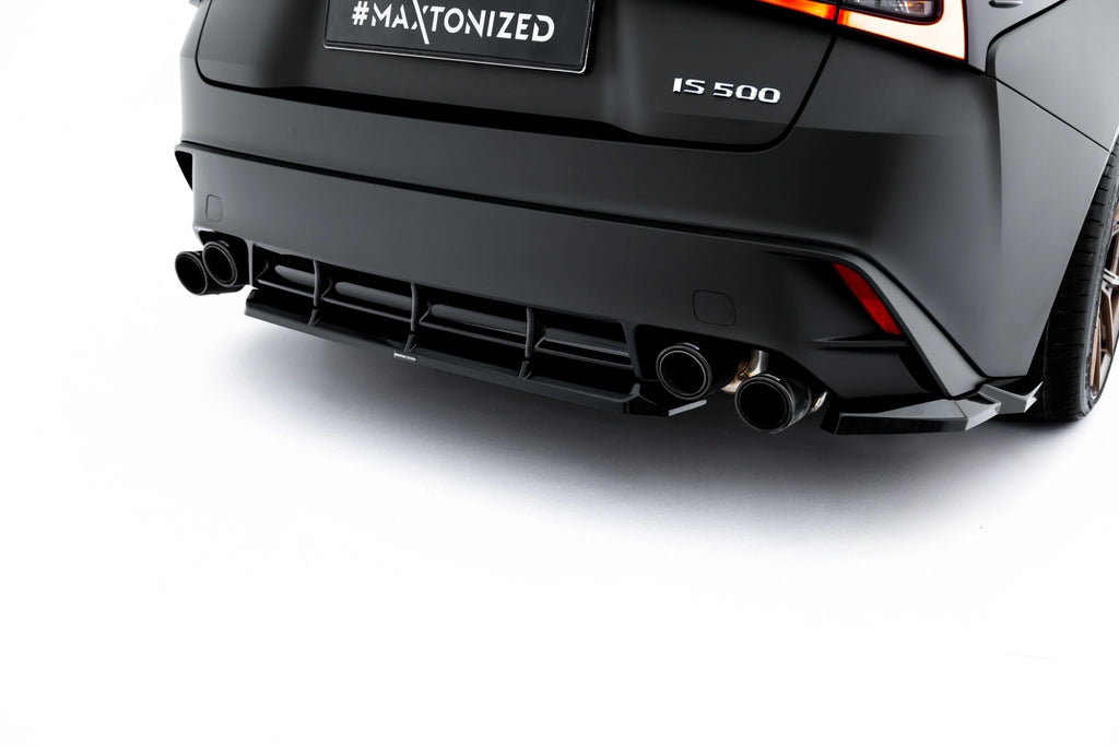 Splitter Posteriore Centrale compatibile con Lexus IS 500 Mk3 Facelift 2 (XE30) (2020-)