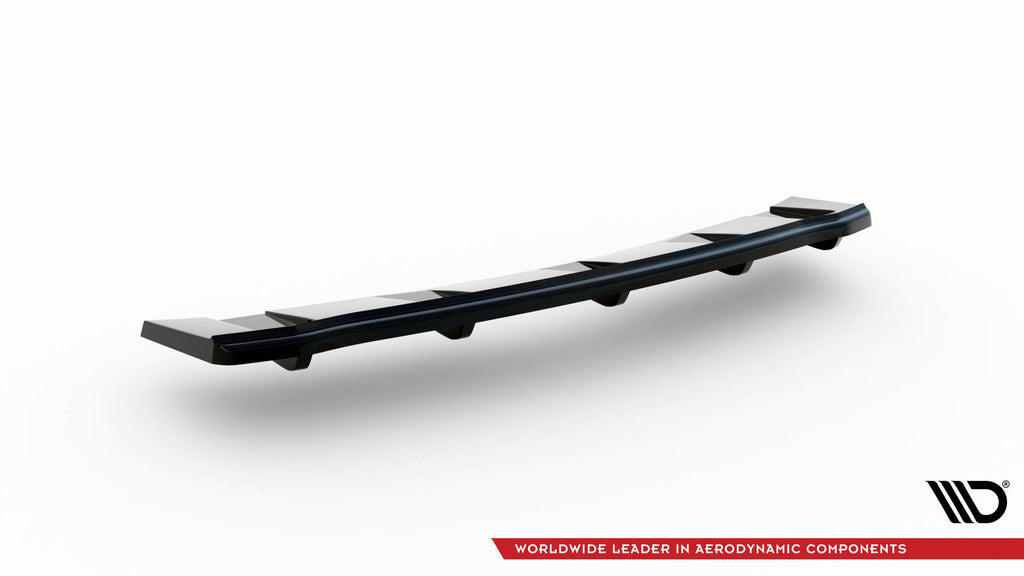 Splitter Posteriore Centrale con Barre Verticali compatibile con Audi A5 S-Line F5 (2017-2019)