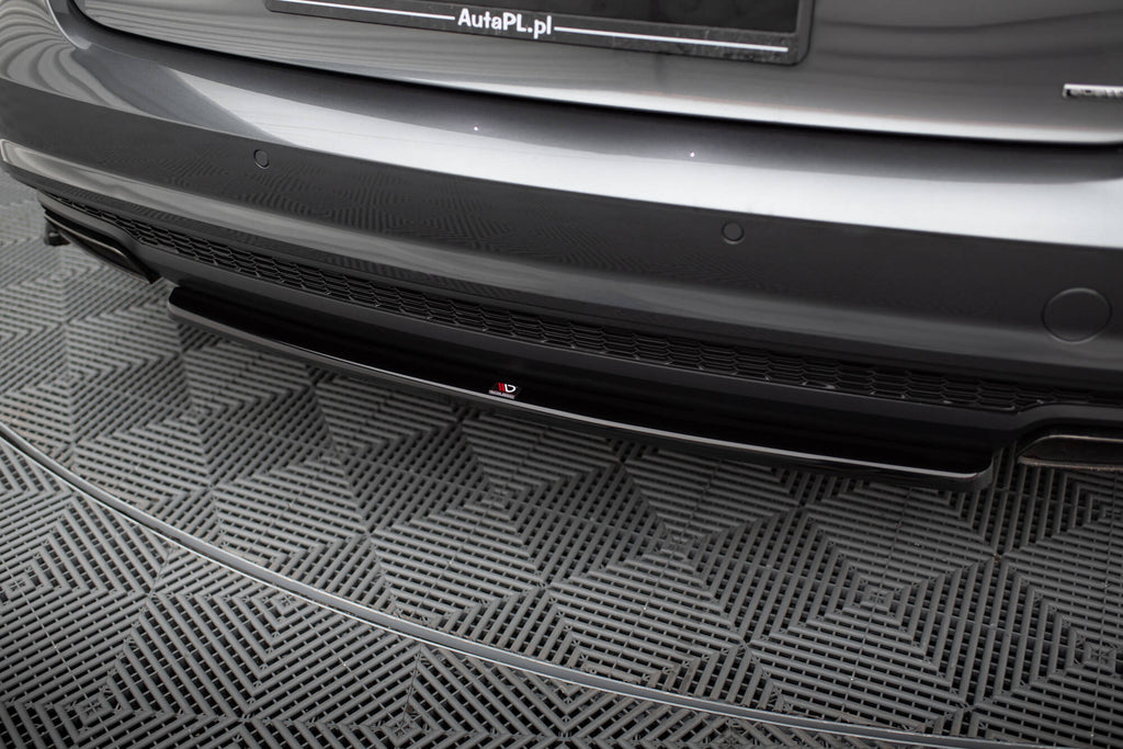 Splitter Posteriore Centrale compatibile con Audi A6 / S6 S-line C7 Facelift (2014-2017)