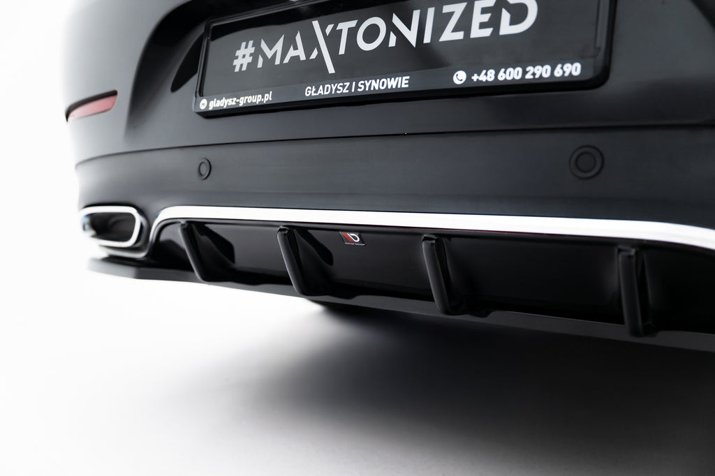 Splitter Posteriore Centrale compatibile con Mercedes-Benz CLS AMG-Line C257 (2018-2021)