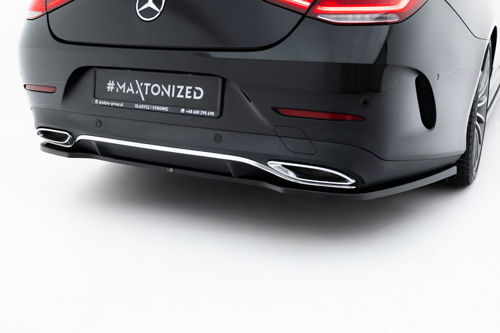 Splitter Posteriore Centrale compatibile con Mercedes-Benz CLS AMG-Line C257 (2018-2021)