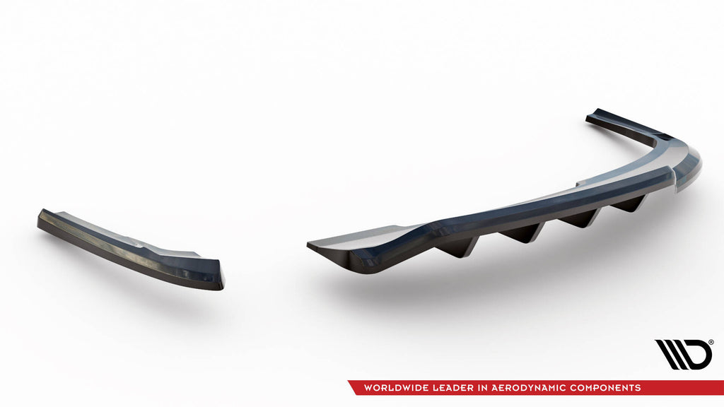 Splitter Posteriore Centrale con Barre Verticali Audi A4 Competition B8 Facelift Maxton Design