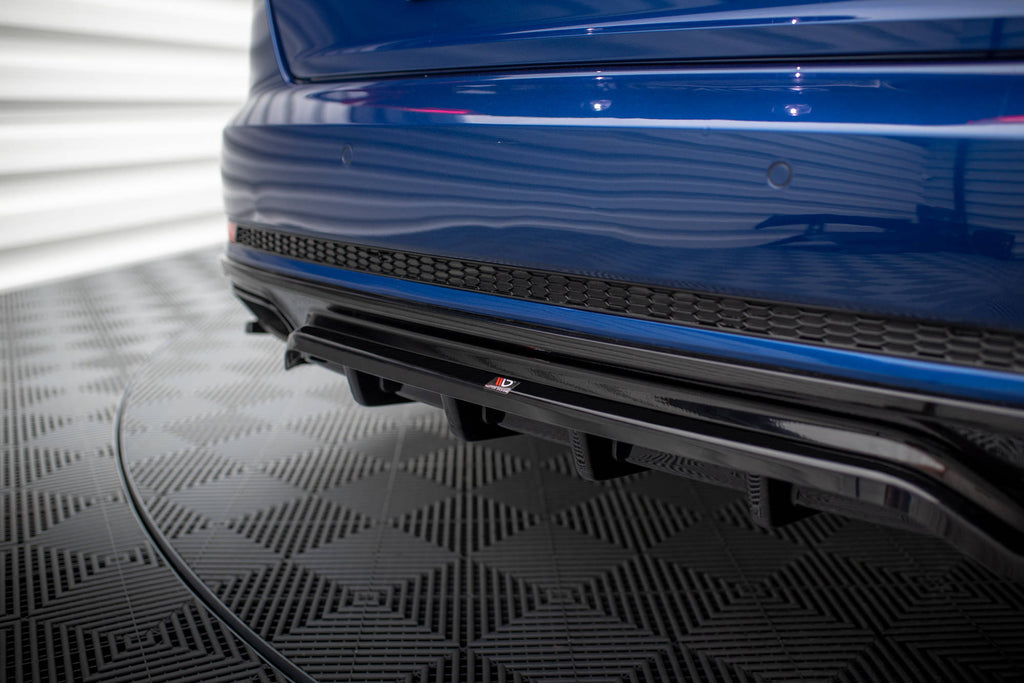 Splitter Posteriore Centrale con Barre Verticali Audi A4 Competition B9 Maxton Design