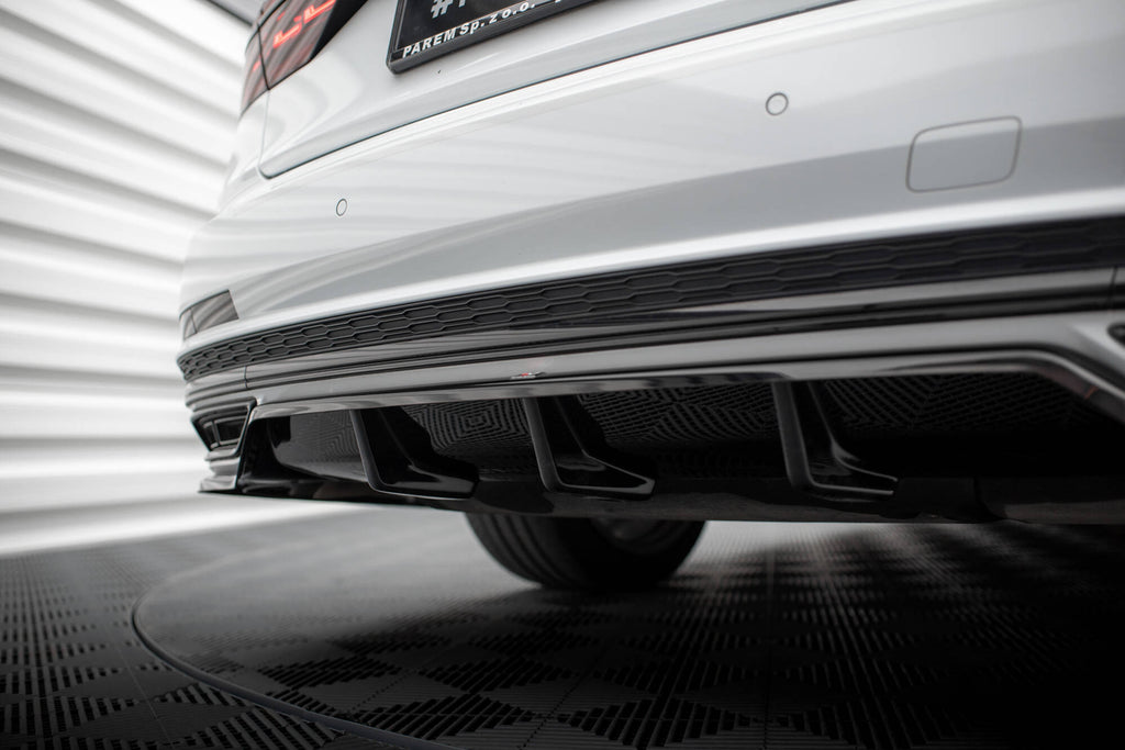 Splitter Posteriore Centrale con Barre Verticali Audi A8 S-Line D5