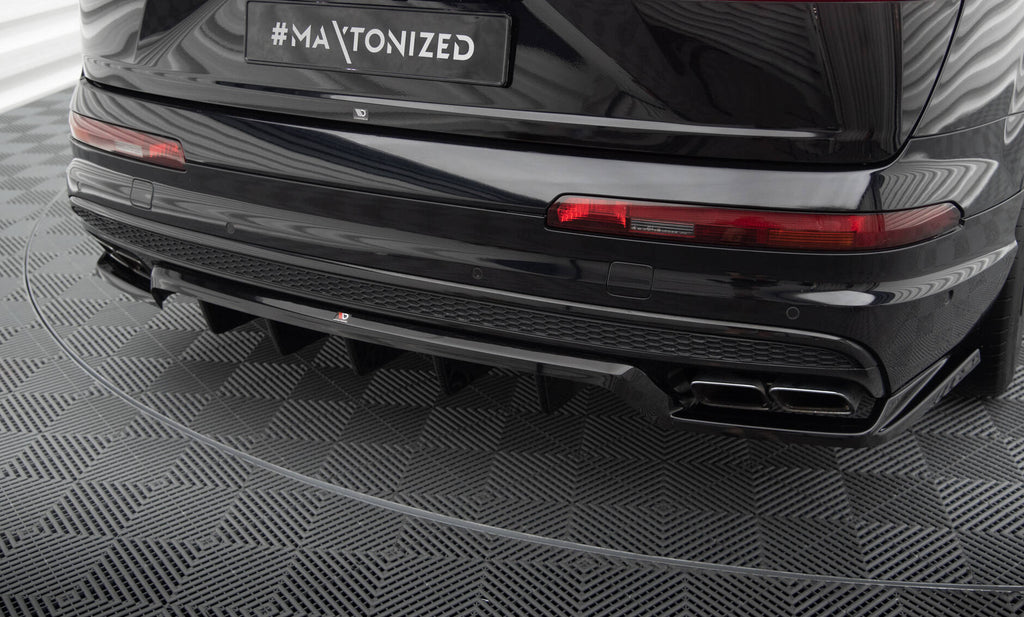 Splitter Posteriore Centrale con Barre Verticali Audi SQ7 / Q7 S-Line Mk2 Maxton Design